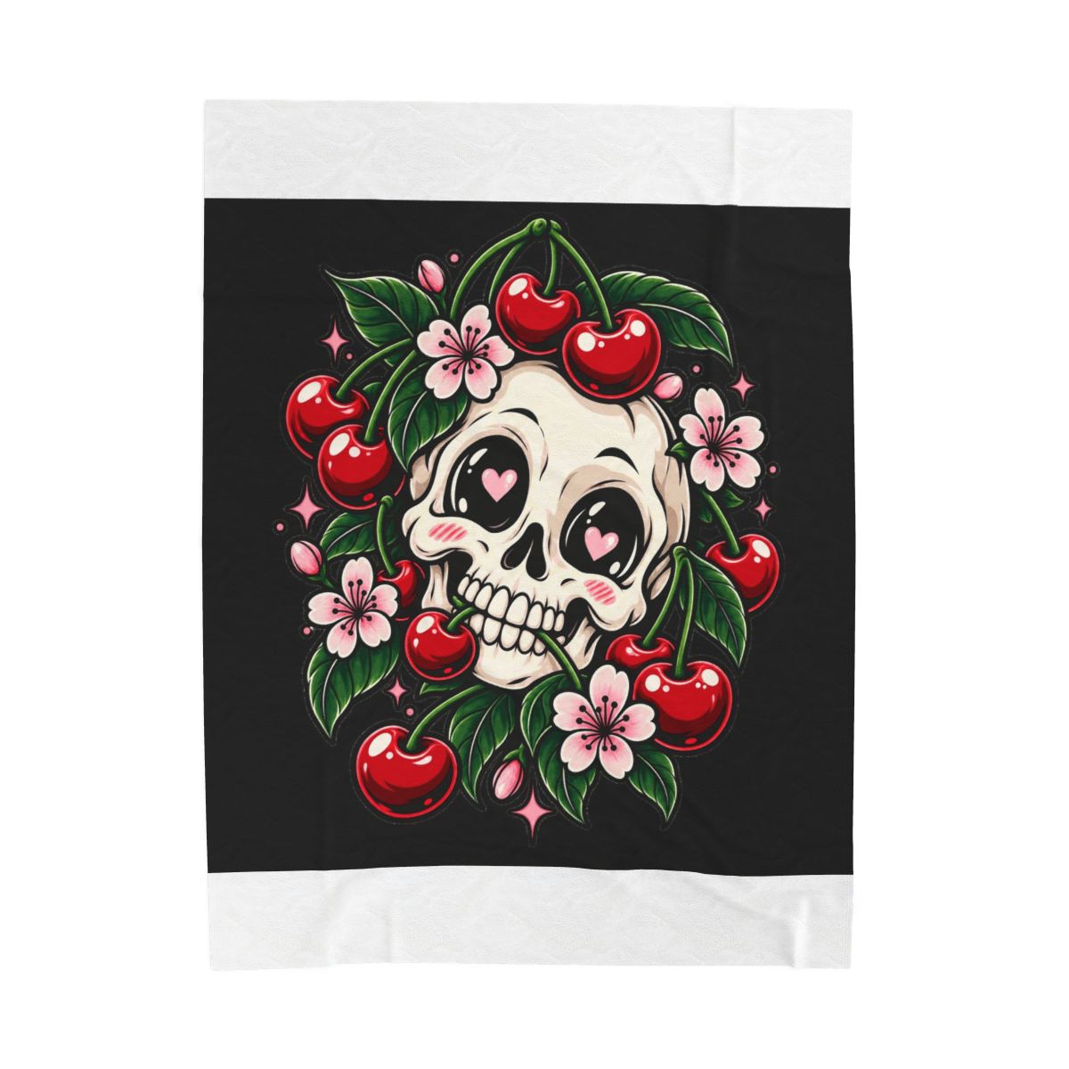 Zoitra Sakura Reaper Velveteen Blanket — Home & Gifting from Zoitra Collective
