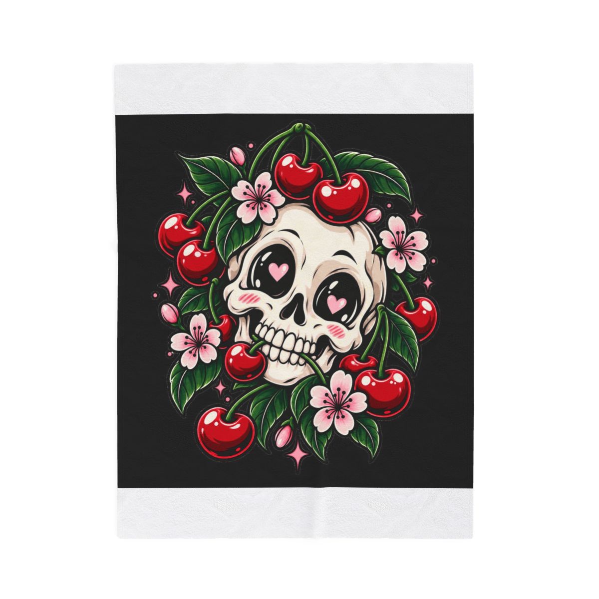 Zoitra Sakura Reaper Velveteen Blanket — gallery view 1 of 8