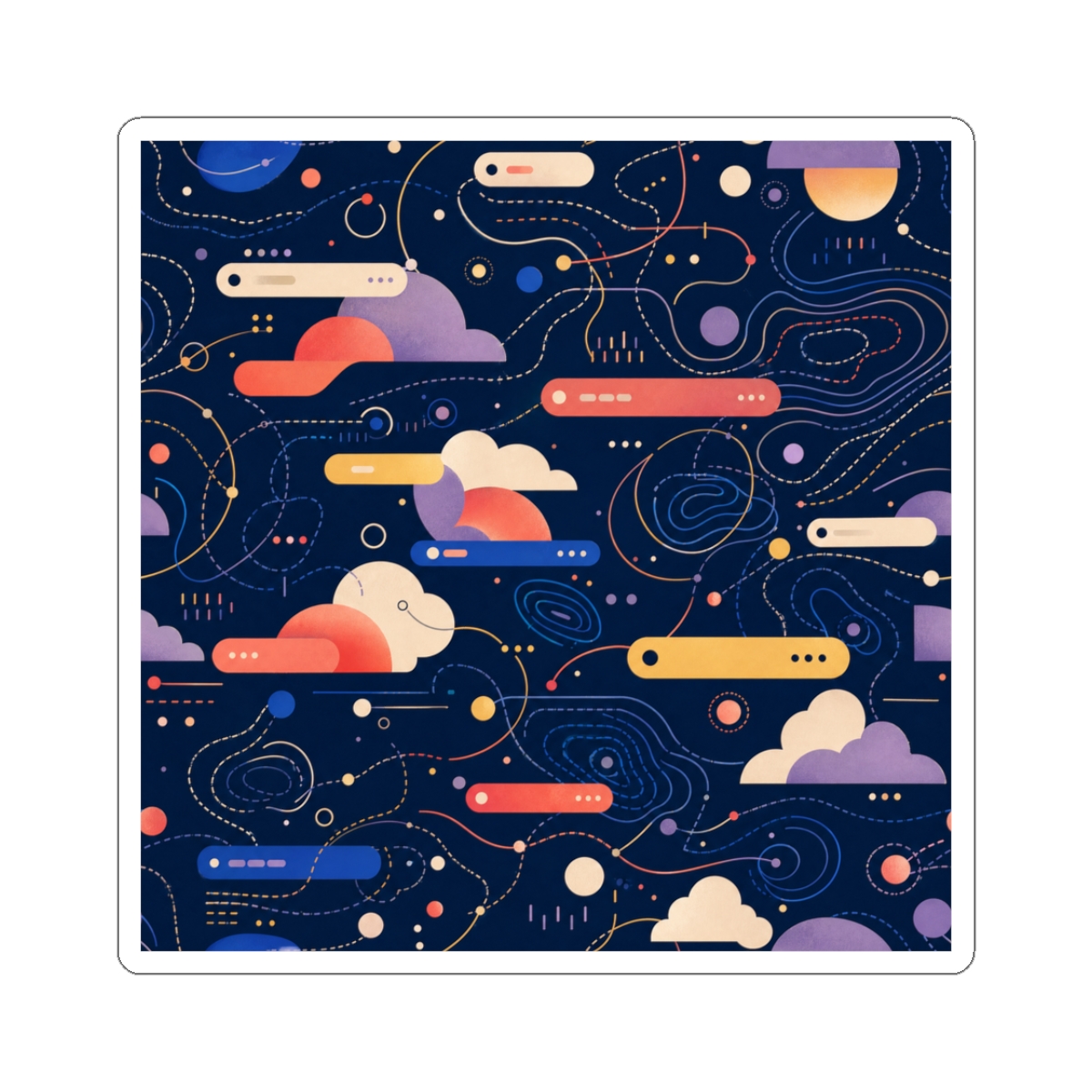 Zoitra Screenshot Season Soft Launch Weather Kiss-Cut Sticker Set — Accessories from Zoitra Collective