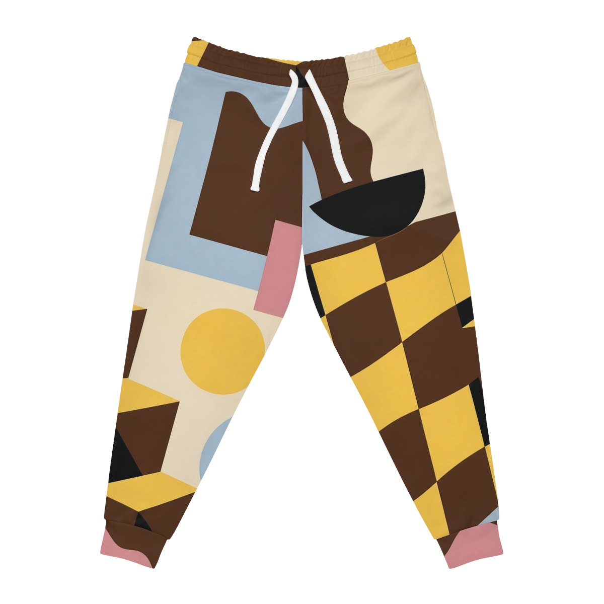 Zoitra Sculptural Check Athletic Joggers — Luxury Edit from Zoitra Collective