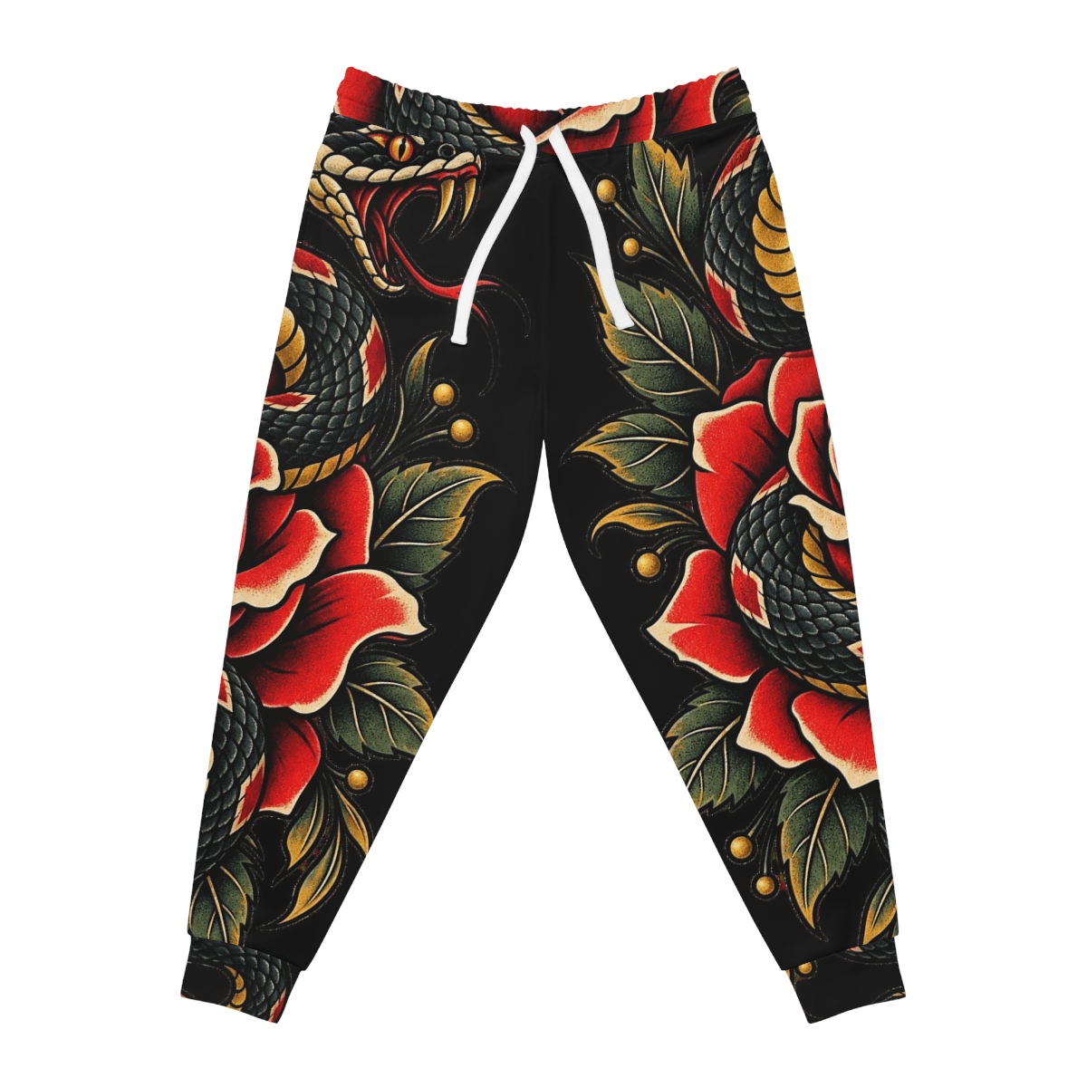 Zoitra Serpent Rose Athletic Joggers — Luxury Edit from Zoitra Collective