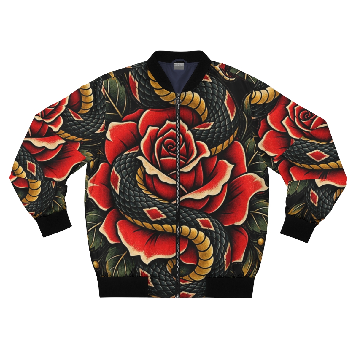 Zoitra Serpent Rose Bomber Jacket — Luxury Edit from Zoitra Collective