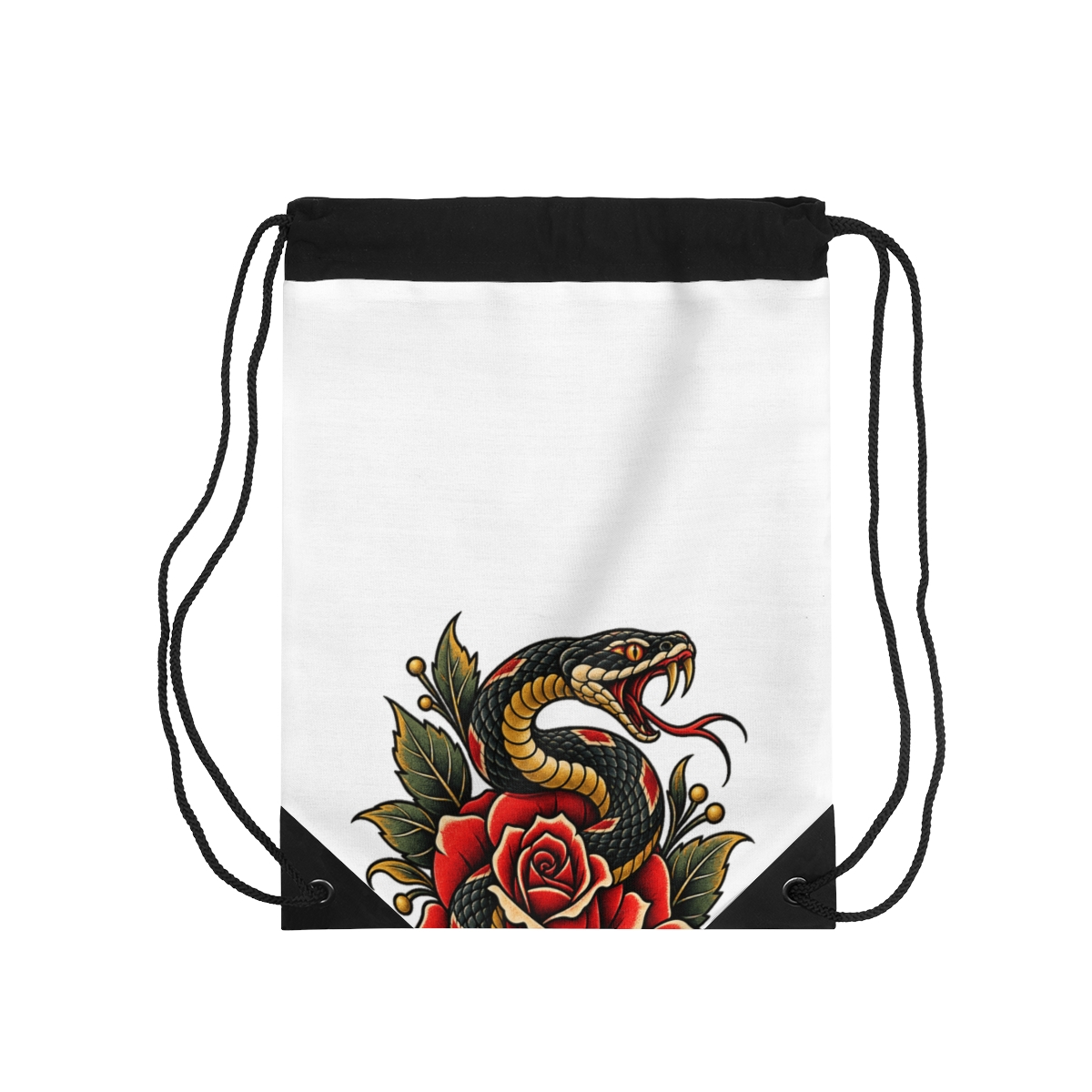 Zoitra Serpent Rose Drawstring Bag — Bags & Carry from Zoitra Collective