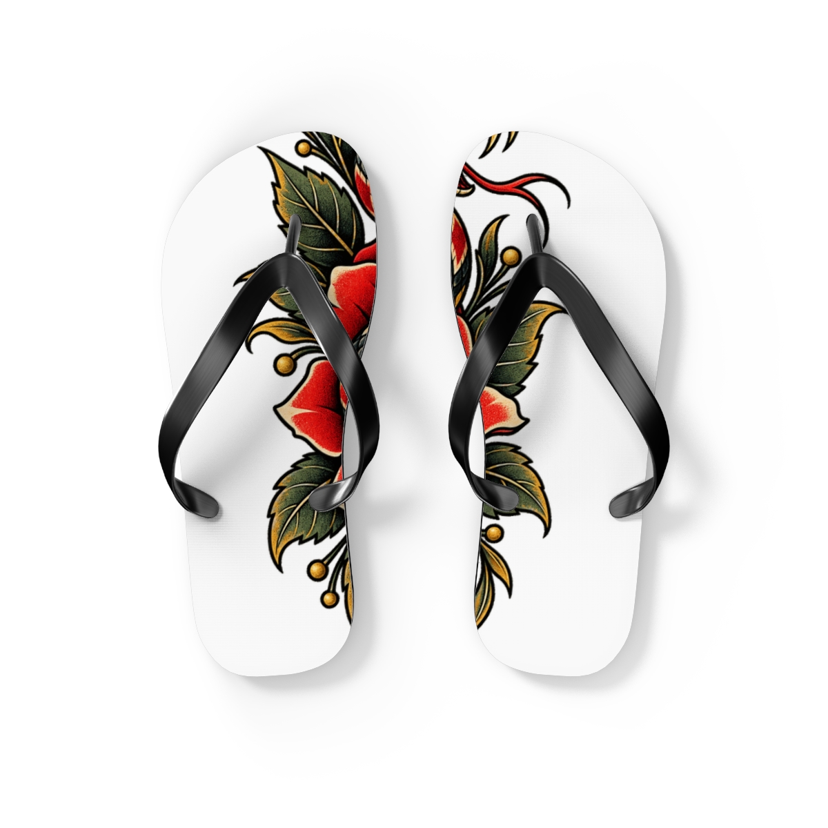Zoitra Serpent Rose Flip Flops — gallery view 1 of 5