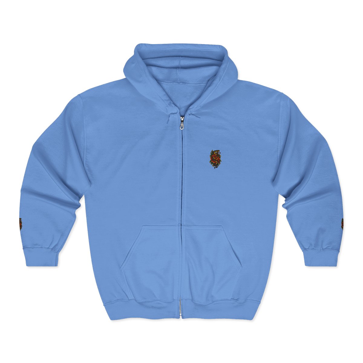 Zoitra Serpent Rose Heavy Blend Hoodie — Luxury Edit from Zoitra Collective