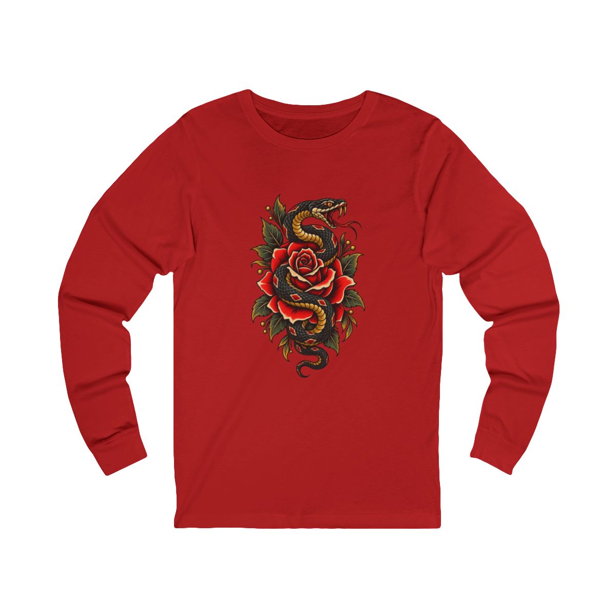 Zoitra Serpent Rose Long Sleeve Tee — Outerwear from Zoitra Collective