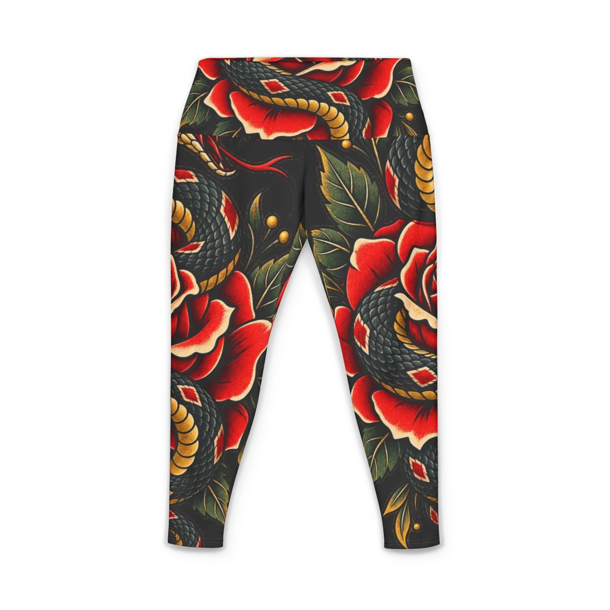Zoitra Serpent Rose Women's Yoga Pants — gallery view 1 of 3