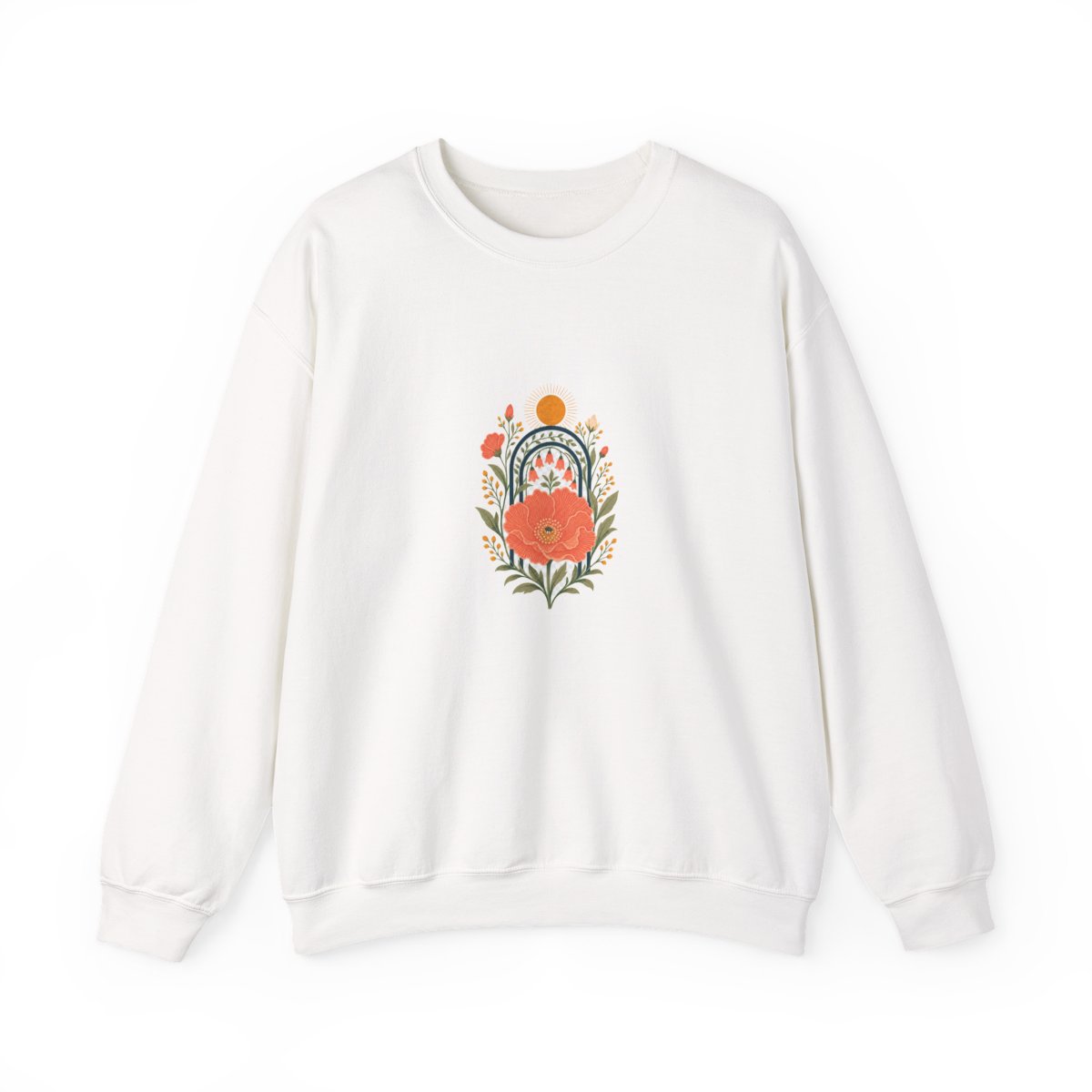 Zoitra Solstice Garden Crewneck — Luxury Edit from Zoitra Collective
