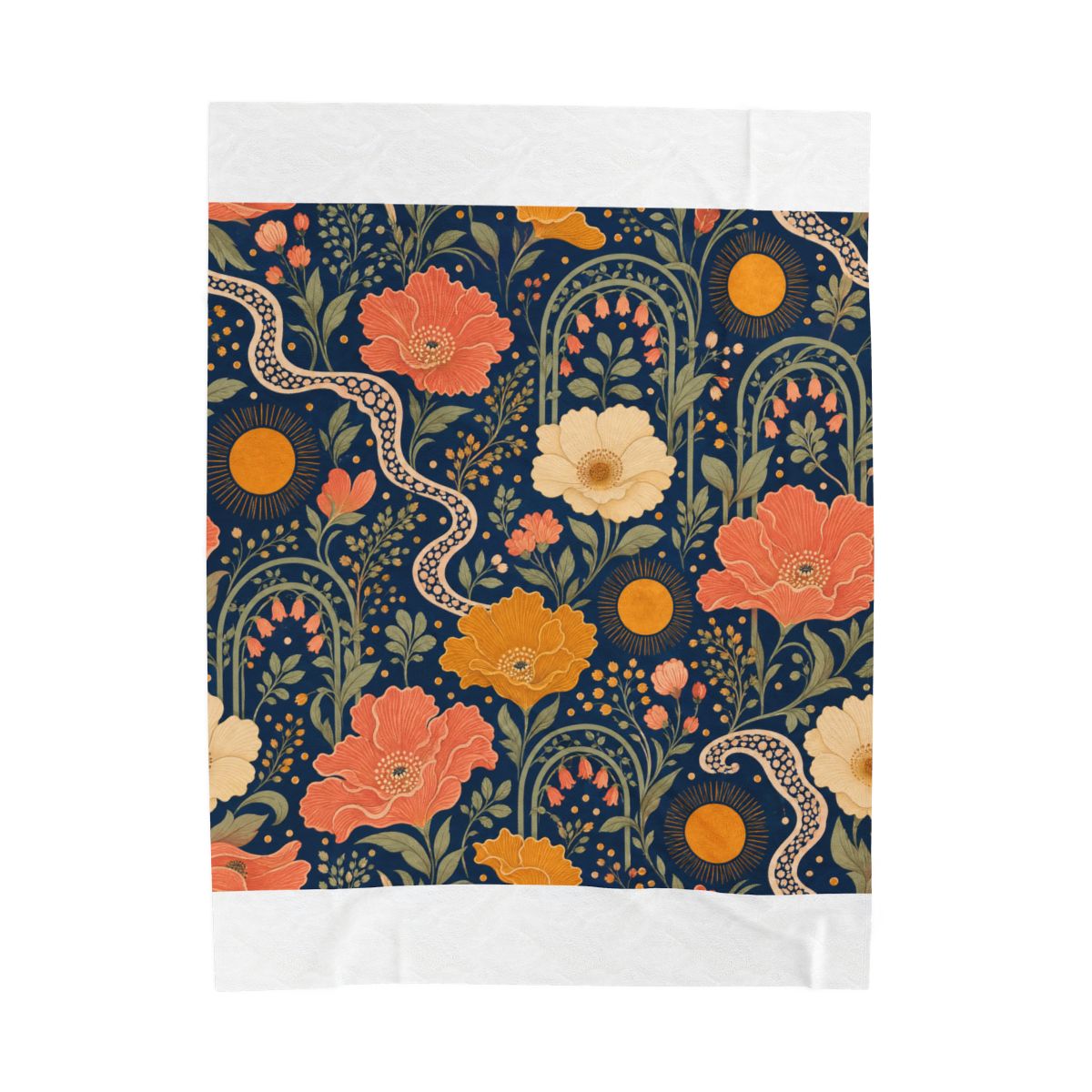 Zoitra Solstice Garden Velveteen Blanket — Home & Gifting from Zoitra Collective