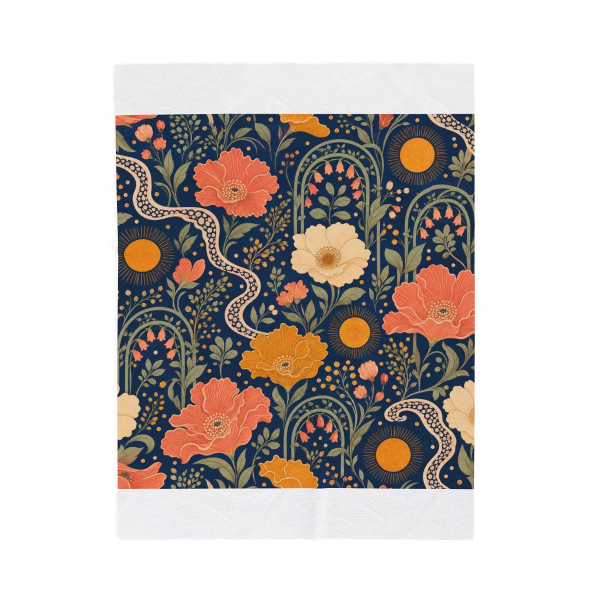 Zoitra Solstice Garden Velveteen Blanket — gallery view 1 of 8