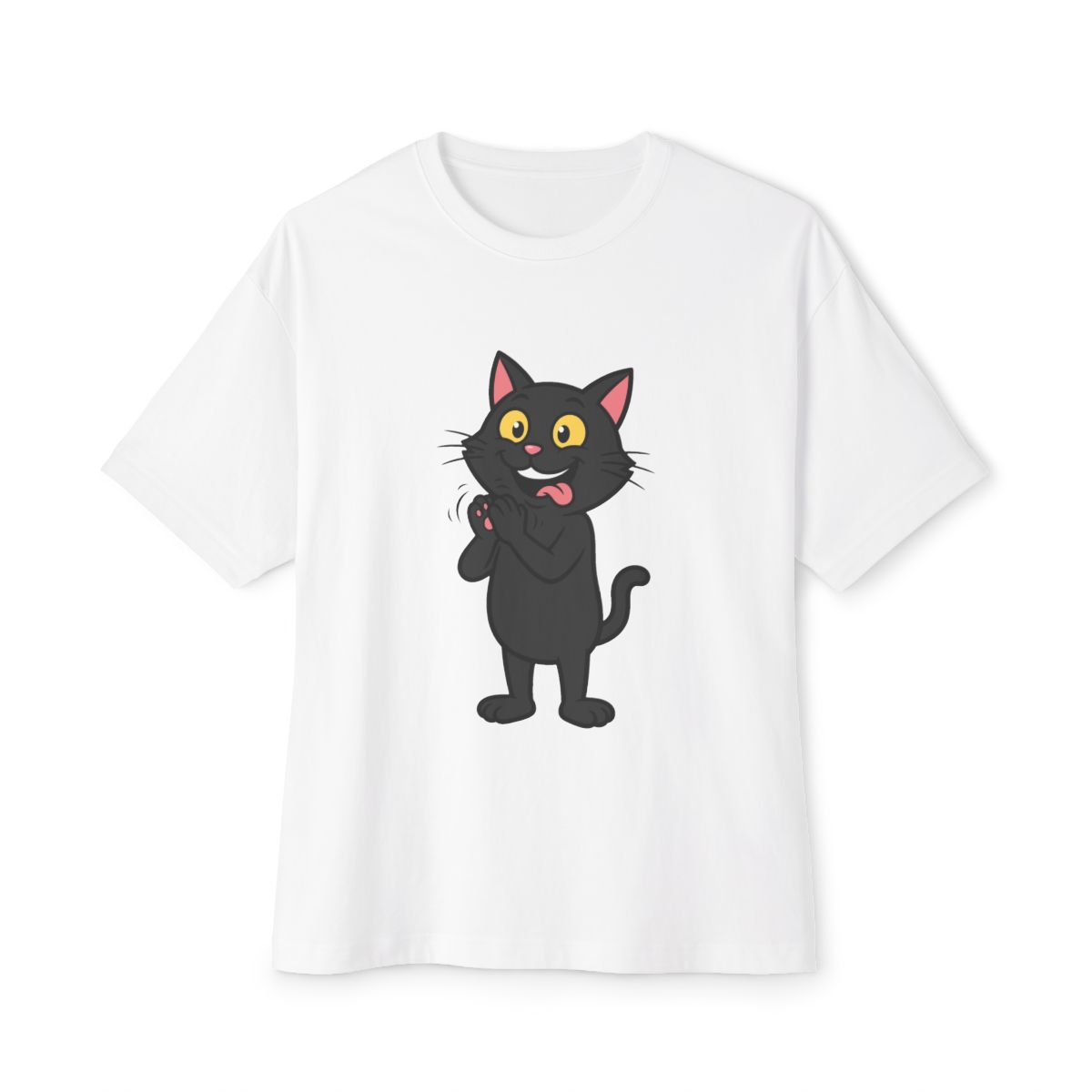 Zoitra Standing Ovation Cat Oversized Tee — Apparel from Zoitra Collective