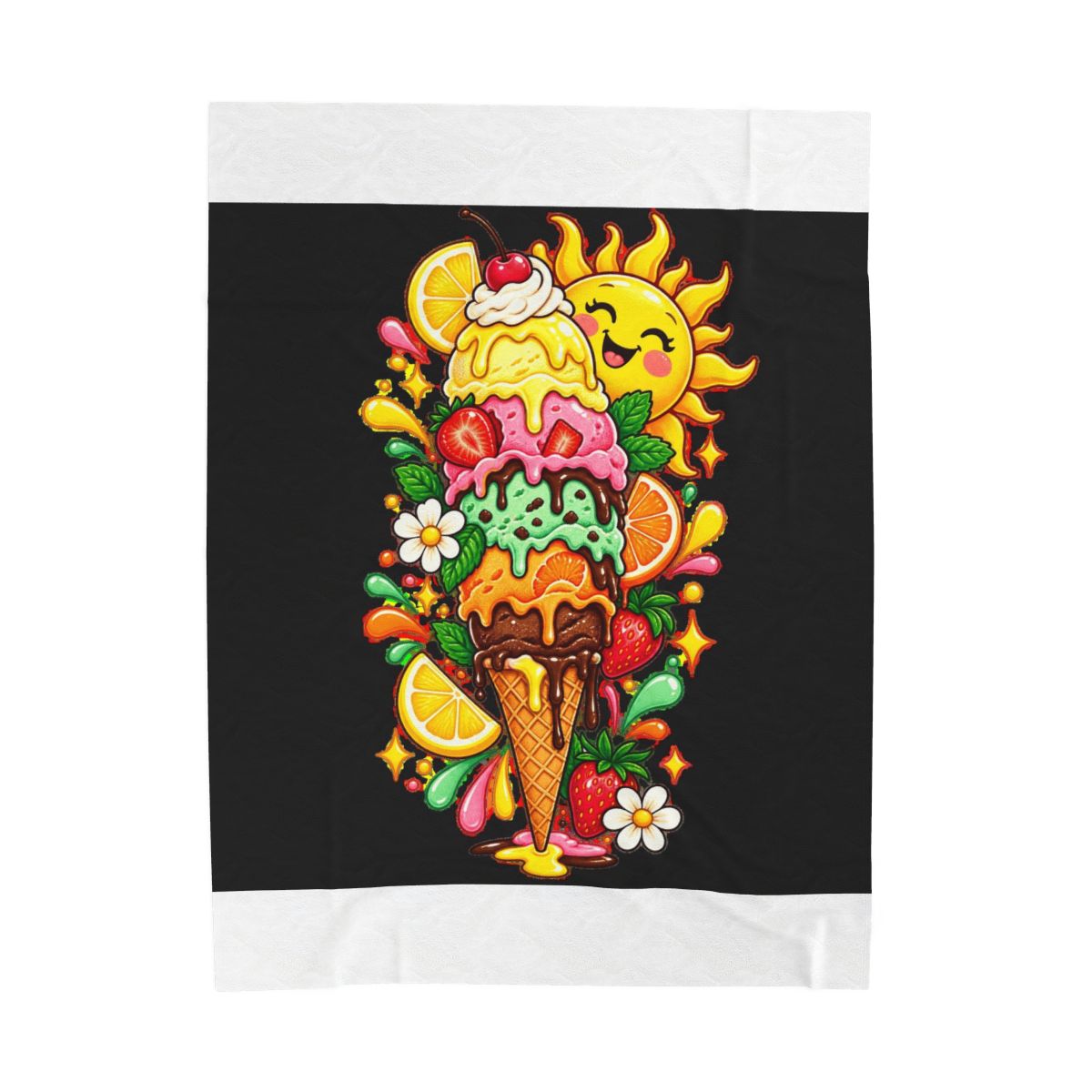 Zoitra Sundae Spark Velveteen Blanket — Home & Gifting from Zoitra Collective