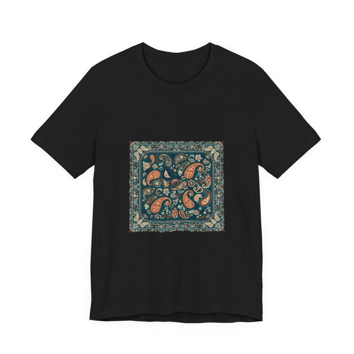 Zoitra Teal Bandana Panel Tee — gallery view 1 of 33