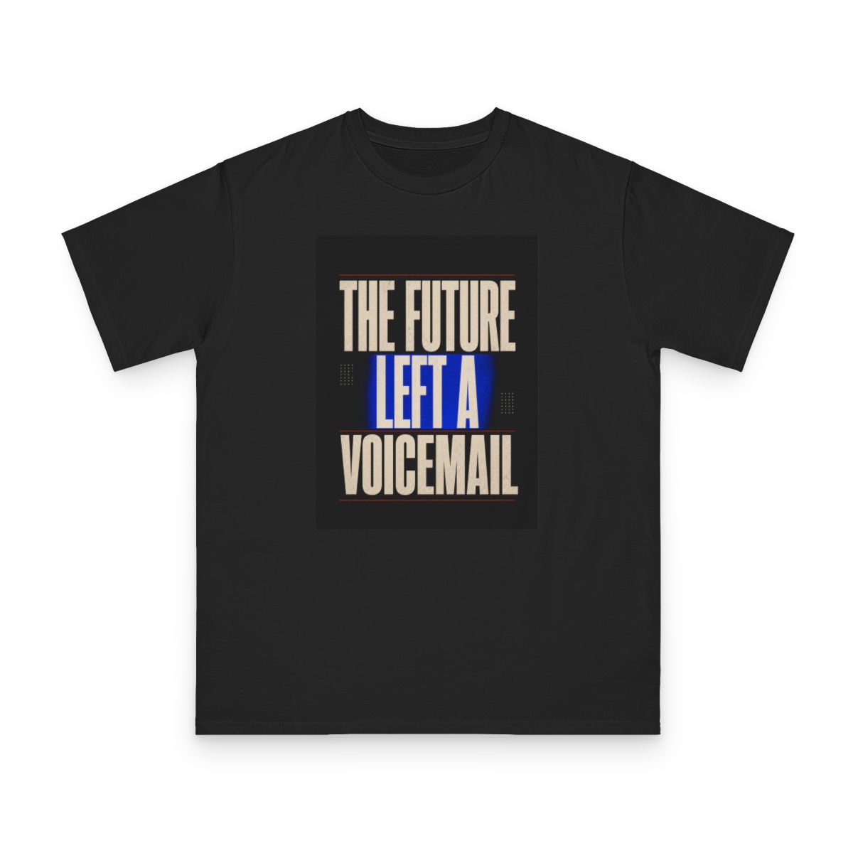 Zoitra The Future Left a Voicemail Organic Tee — Apparel from Zoitra Collective