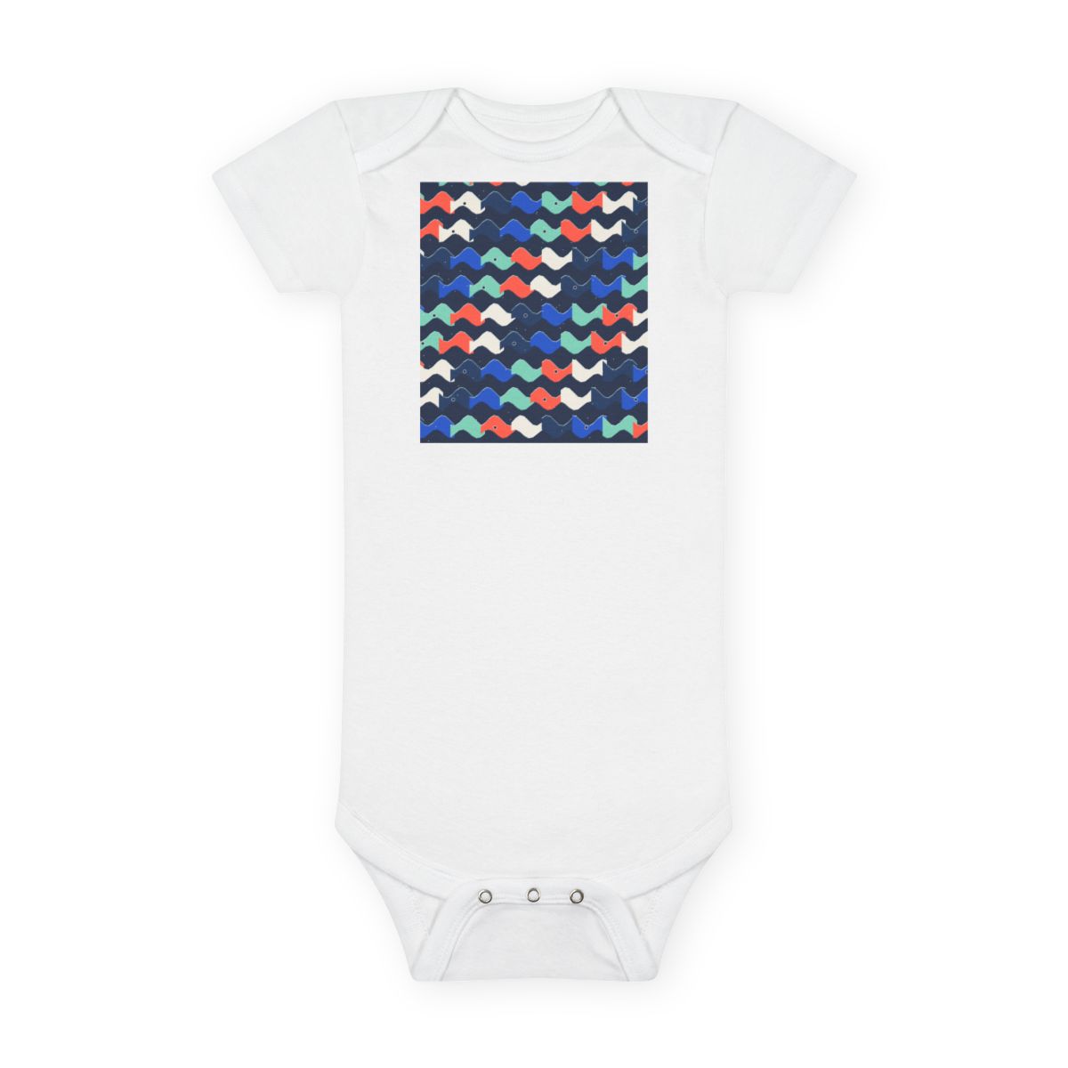 Zoitra Tide Lattice Baby Bodysuit — gallery view 1 of 4