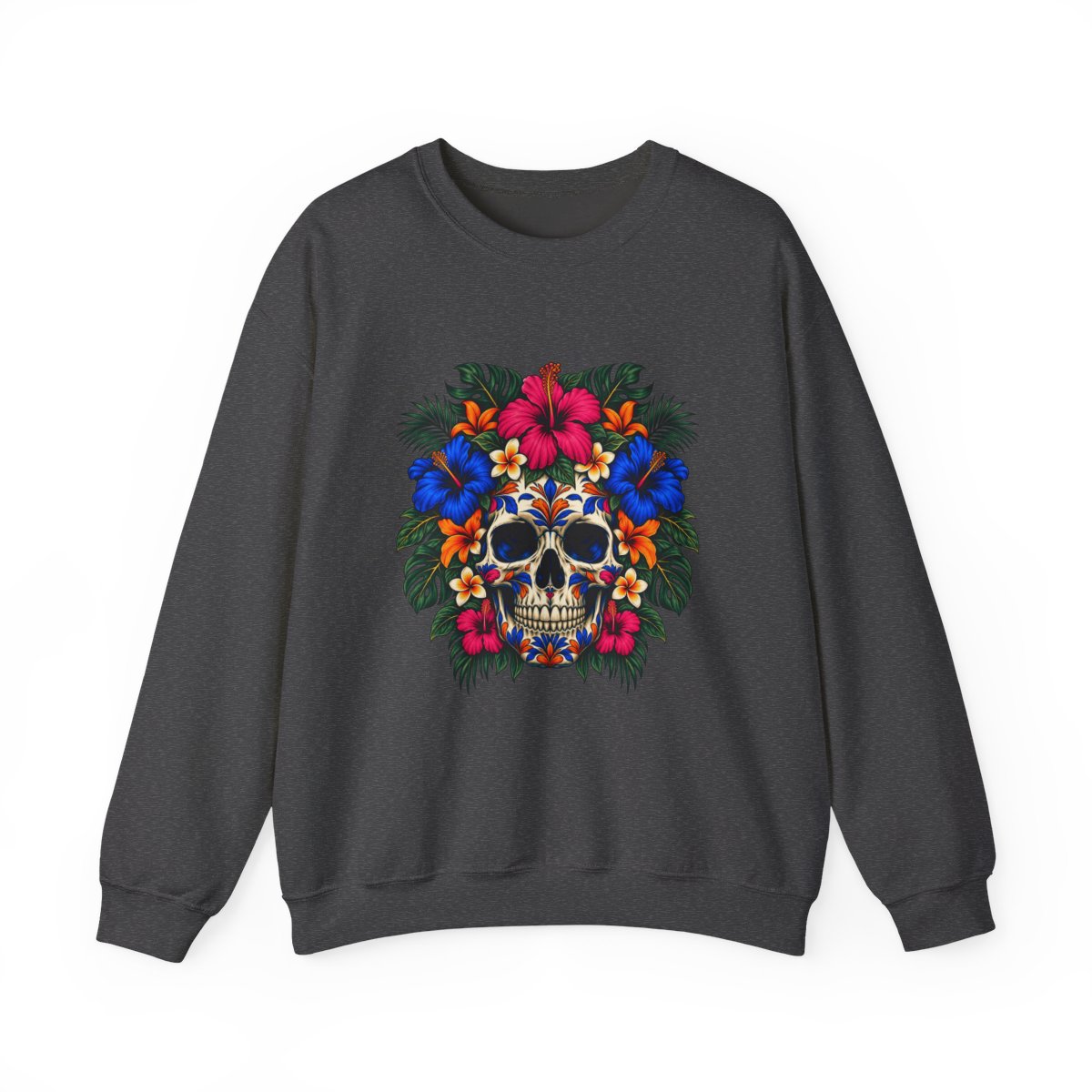 Zoitra Tropical Calavera Heavy Blend Crewneck — Luxury Edit from Zoitra Collective