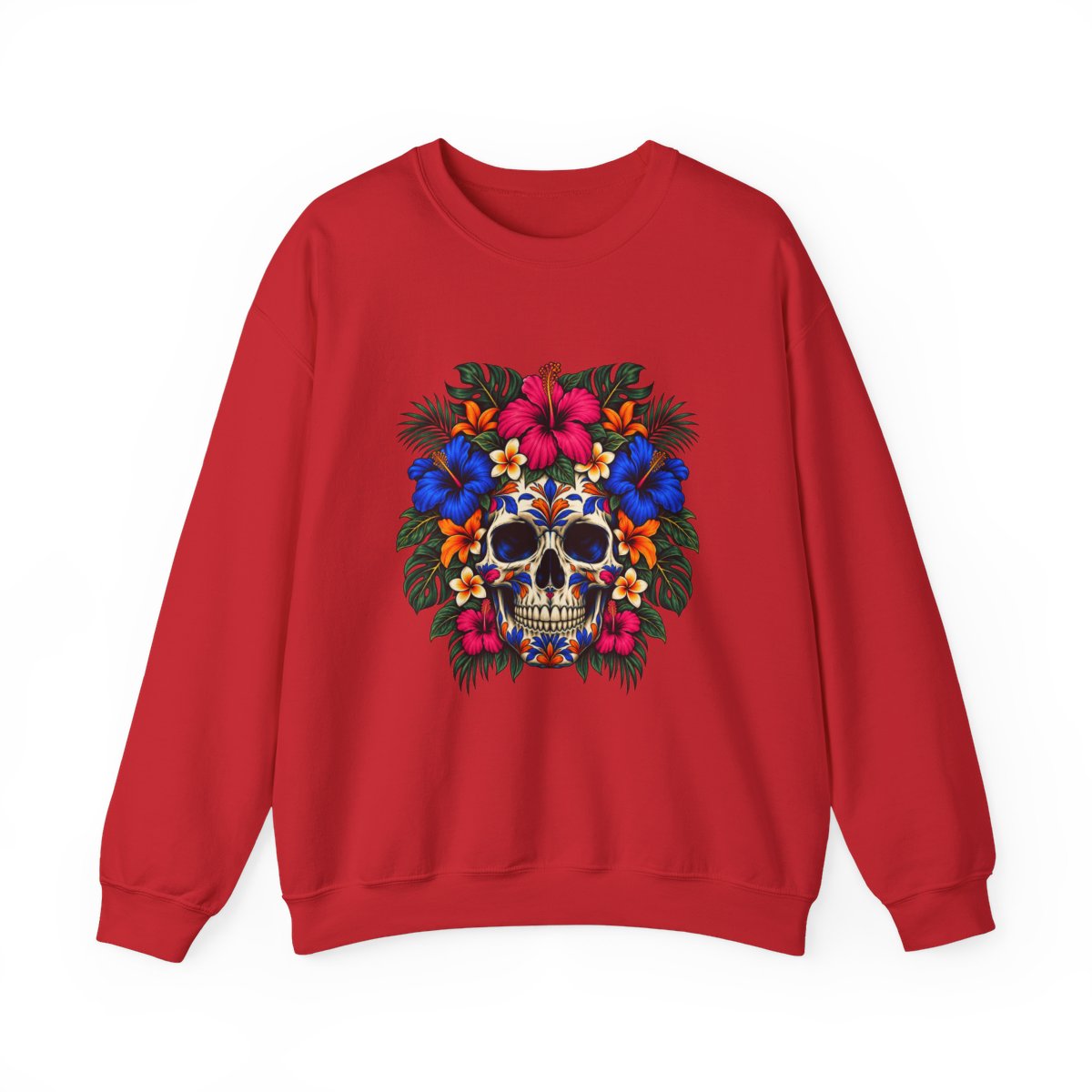 Zoitra Tropical Calavera Heavy Blend Crewneck — gallery view 1 of 15