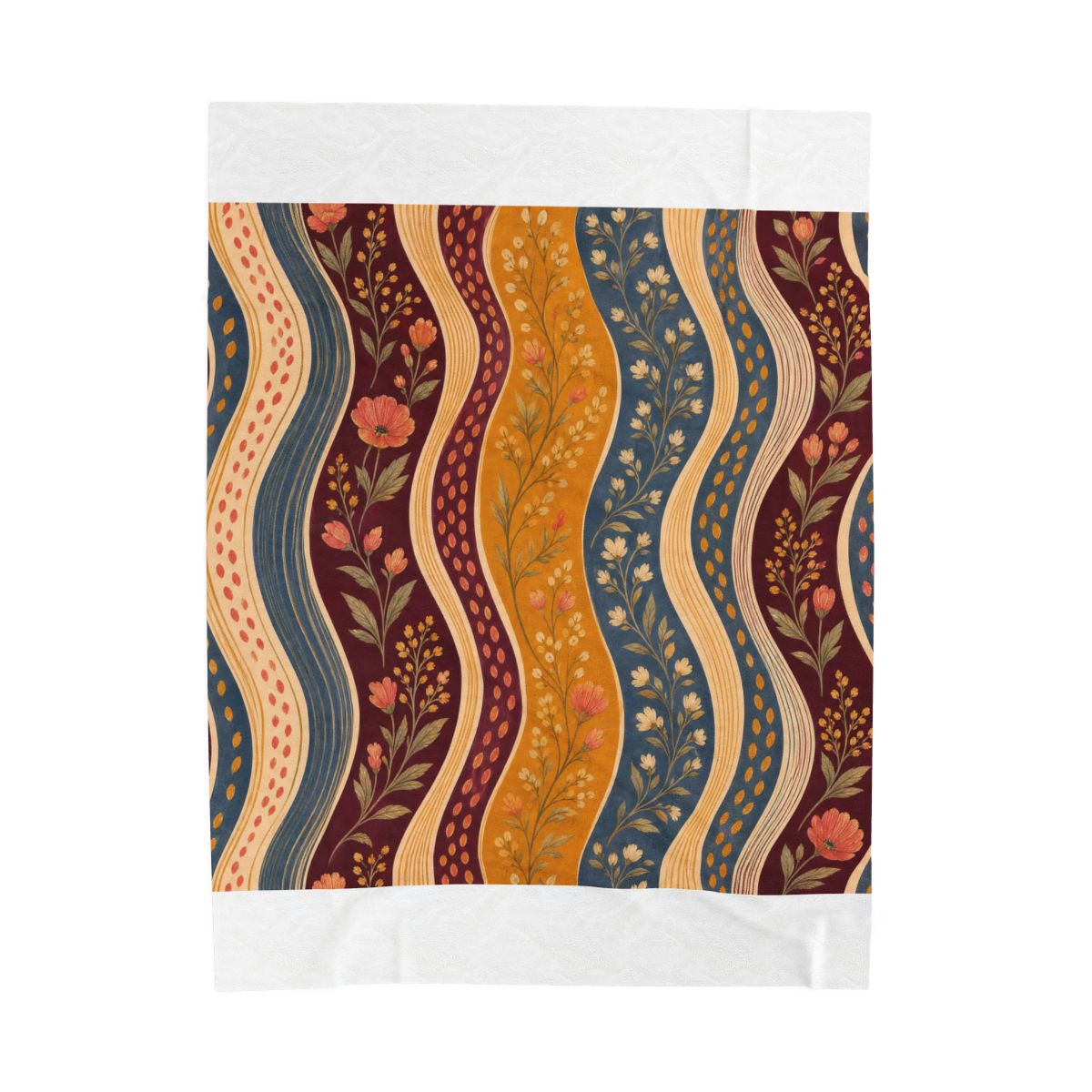 Zoitra Verona Stripe Velveteen Blanket — Home & Gifting from Zoitra Collective