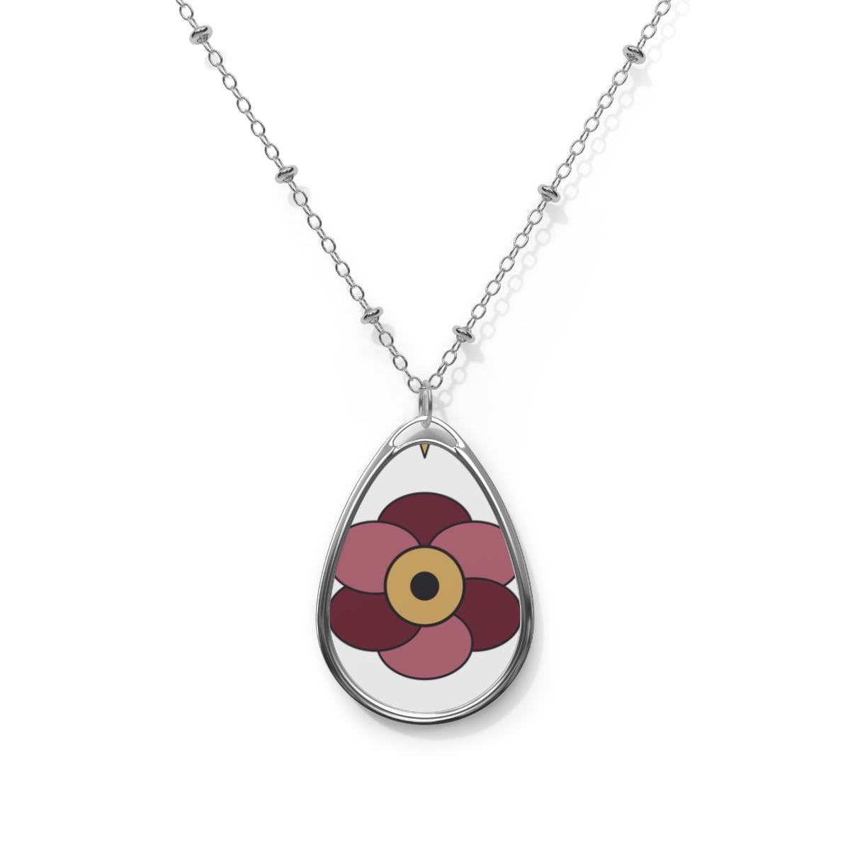Zoitra Vesper Rose Oval Necklace — Jewelry from Zoitra Collective
