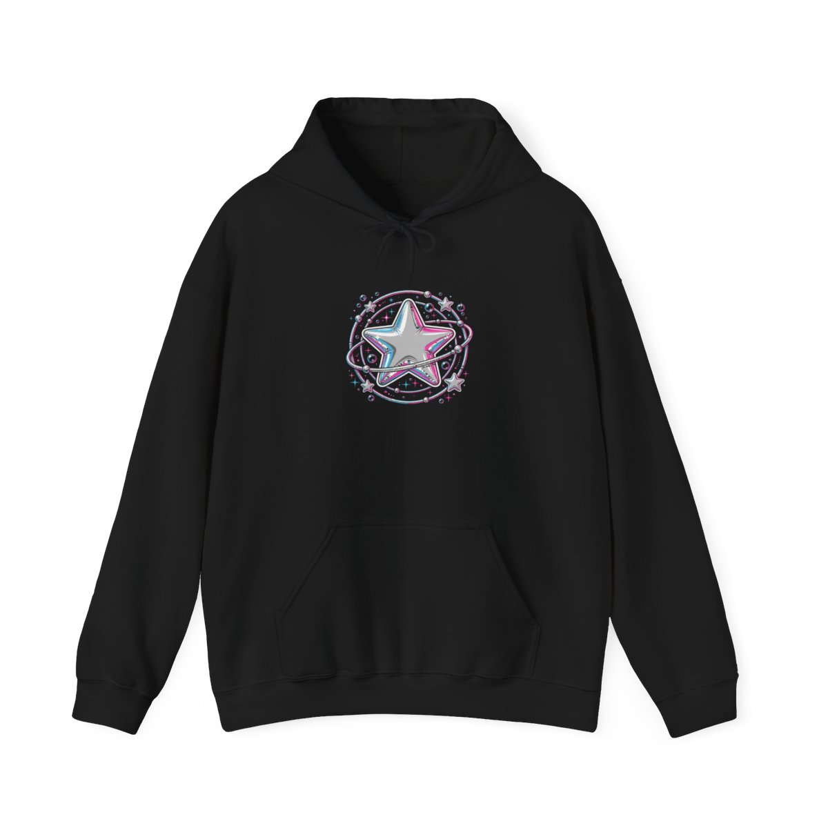 Zoitra Y2K Chrome Star Hoodie — Luxury Edit from Zoitra Collective