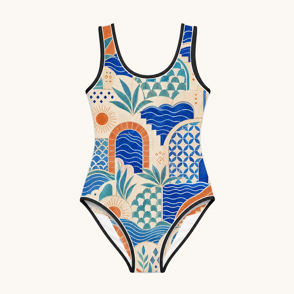 Zoitra Cerulean Maison One-Piece Swimsuit — gallery view 1 of 1