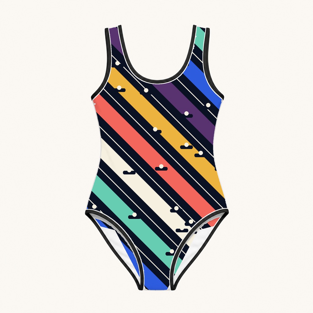 Zoitra Frequency Stripe One-Piece Swimsuit