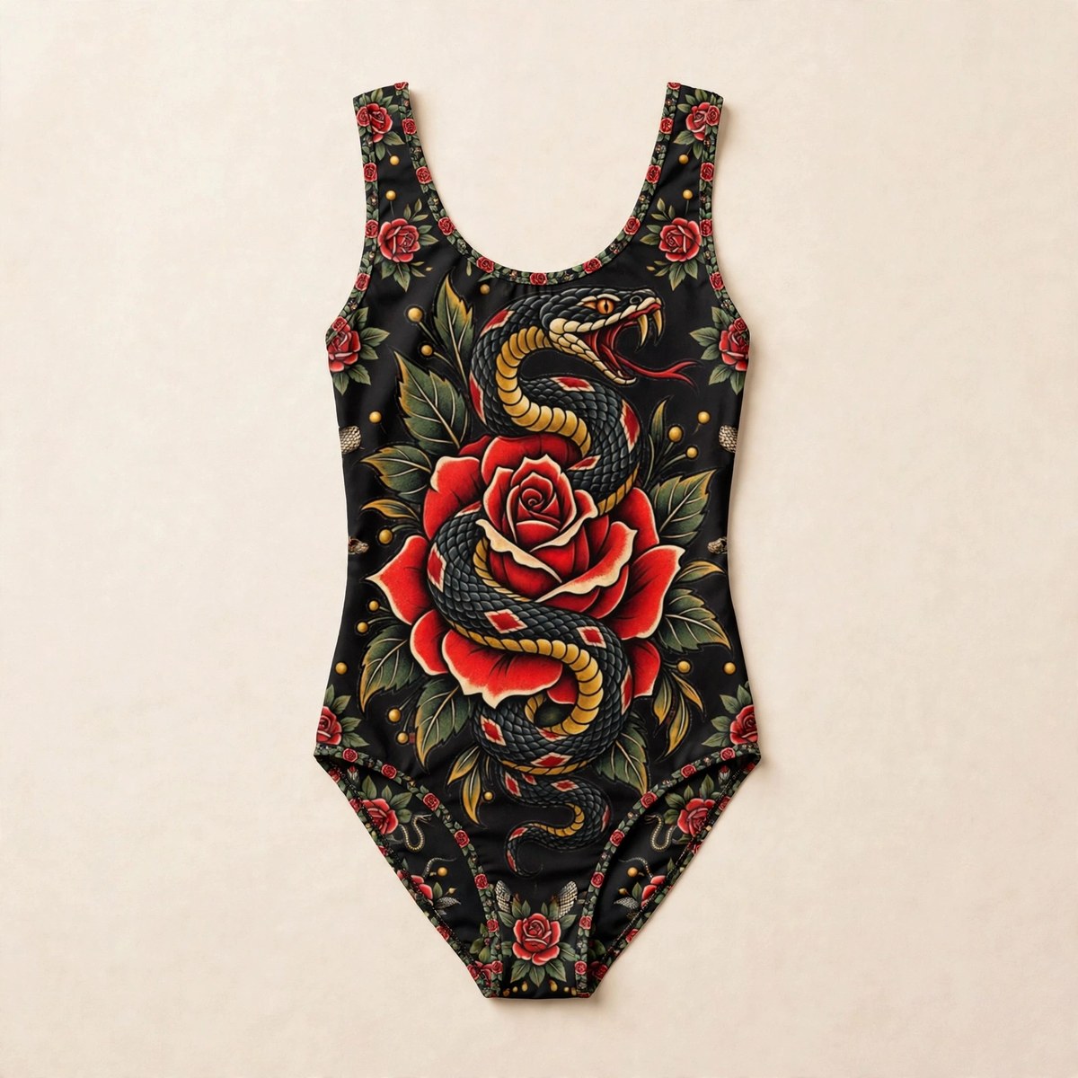 Zoitra Serpent Rose One-Piece Swimsuit — Swim & Resort from Zoitra Collective