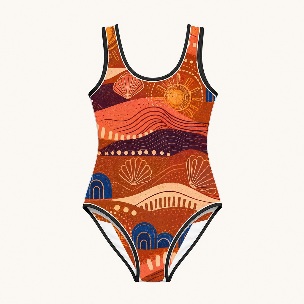 Zoitra Sunset Receipt One-Piece Swimsuit