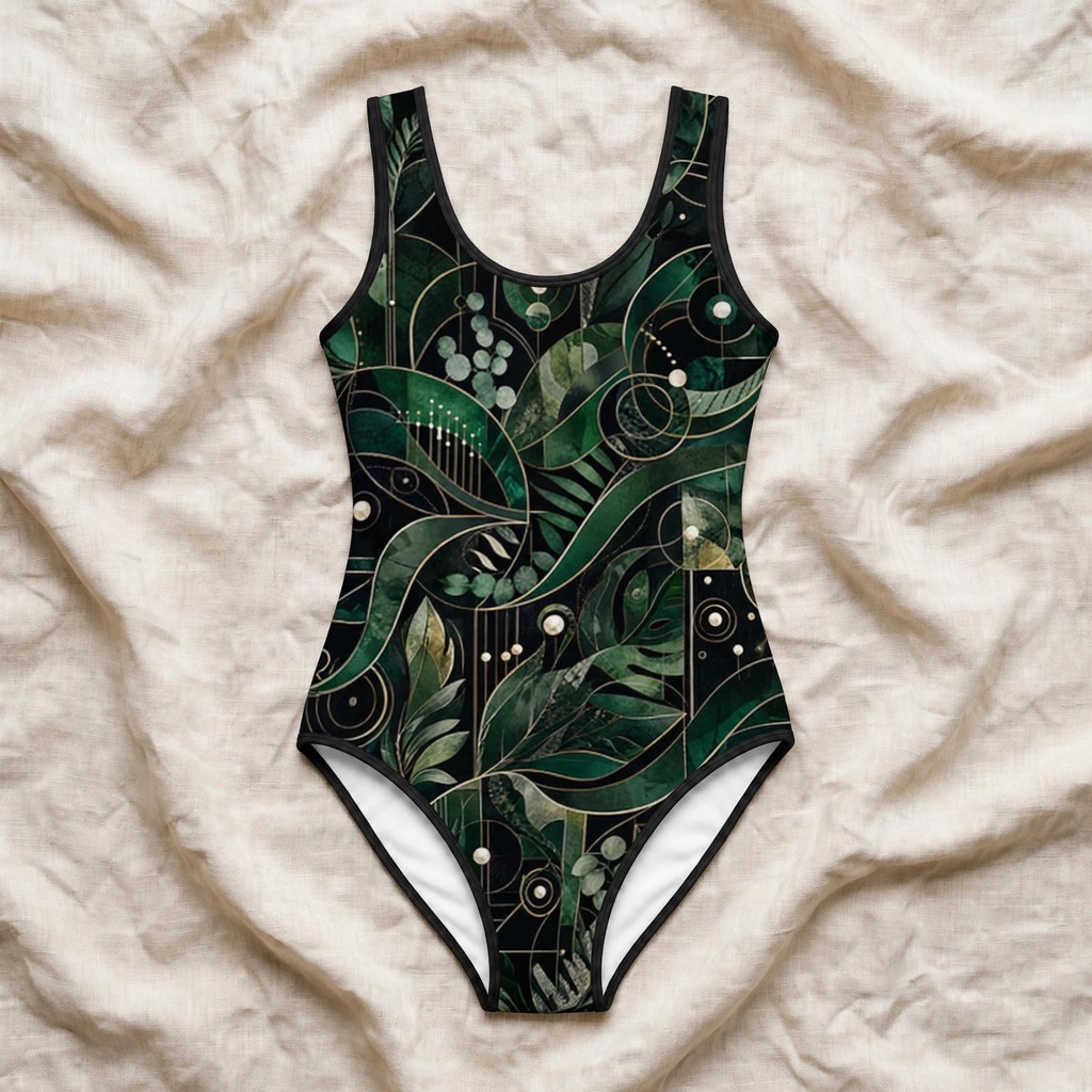 Zoitra Verdant Signal One-Piece Swimsuit — Swim & Resort from Zoitra Collective